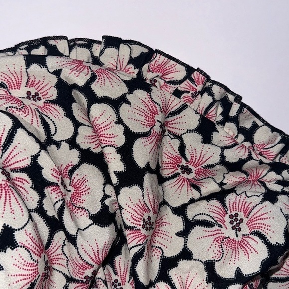 NWT Anthropologie Let Me Be Boho Floral Twisted Ruffle Halter Cropped Top Sz M - Picture 9 of 13